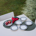 Biona Medium 7.48 Salad Plates In Black And Ivory