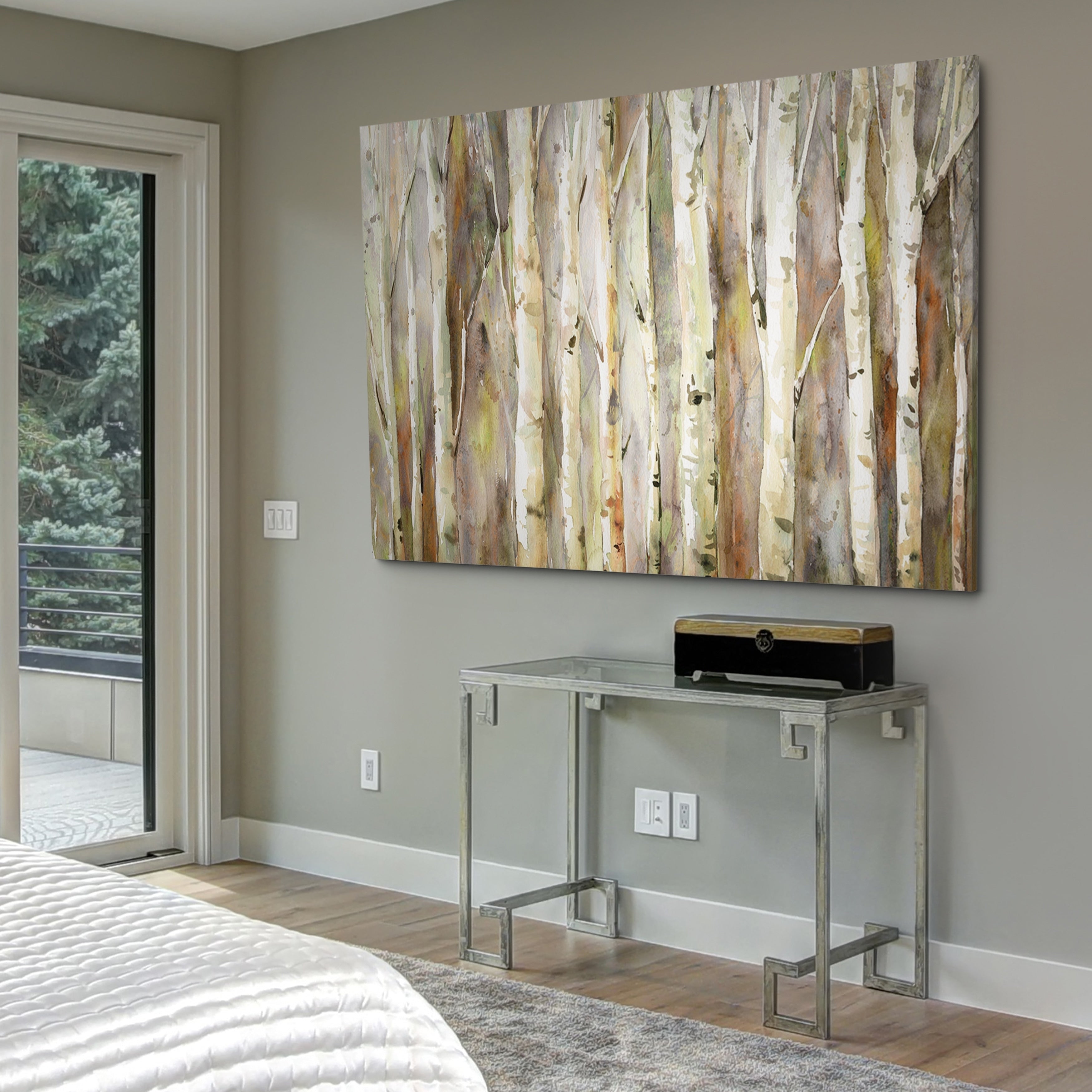 Birch Path Gallery Wrapped Canvas