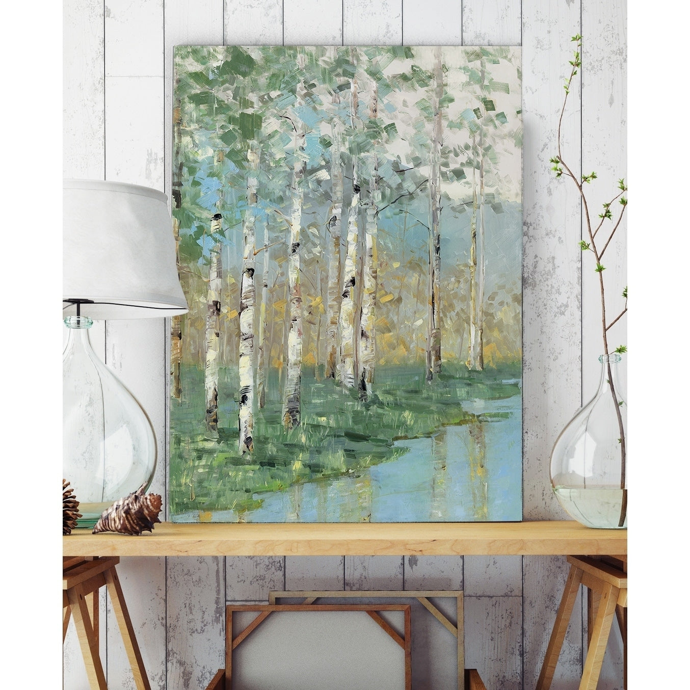 Birch Reflections I Premium Gallery Wrapped Canvas