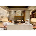 Birch Wood Iii Gallery Wrapped Canvas Yellow Blue Green Red Black White