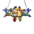 Gracewood Hollow Deffalah 78 Piece Stained Glass Birds Window Suncatcher