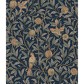 Bird And Pomegranate Indigo Peel And Stick Wallpaper