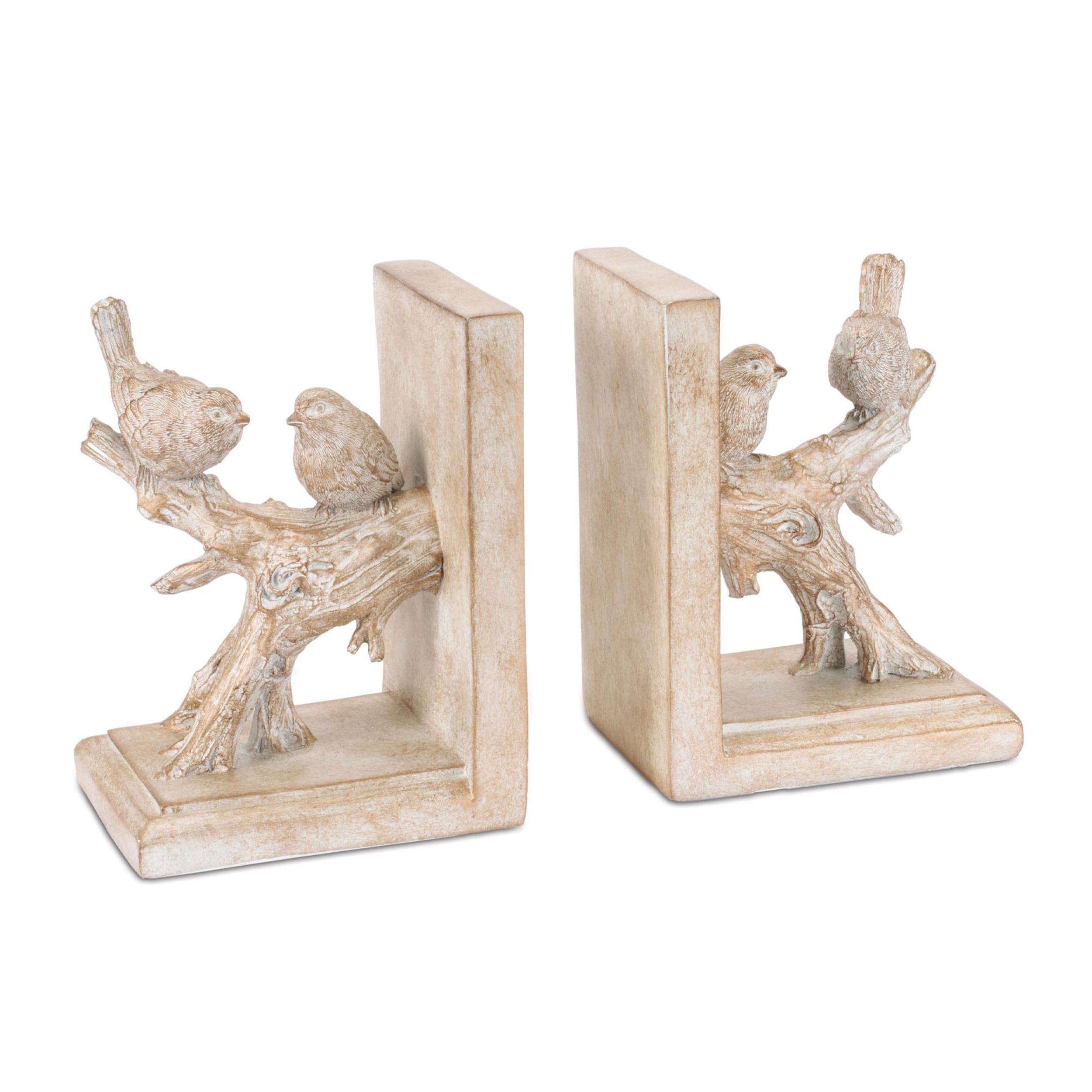 Bird On Branch Bookends Set Of 2