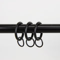 Instyledesign Black 1 Inch Curtain Rings Pack Of 10