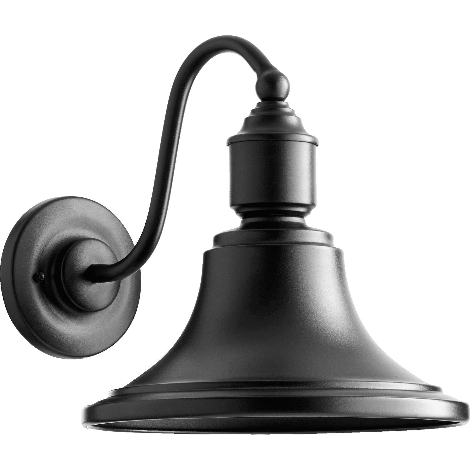 Black 1 Light Indust Outdoor Lantern