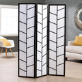 Black 3 Panel Climbing Screen Room Divider
