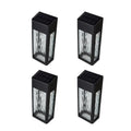 Black Aluminum Lancaster Deck Wall Light Set Of 4