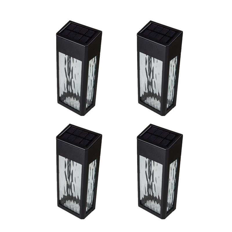 Black Aluminum Lancaster Deck Wall Light Set Of 4