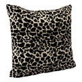 Black Animal Print Accent Pillow