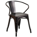 Metal Indoor Outdoor Chair With Arms