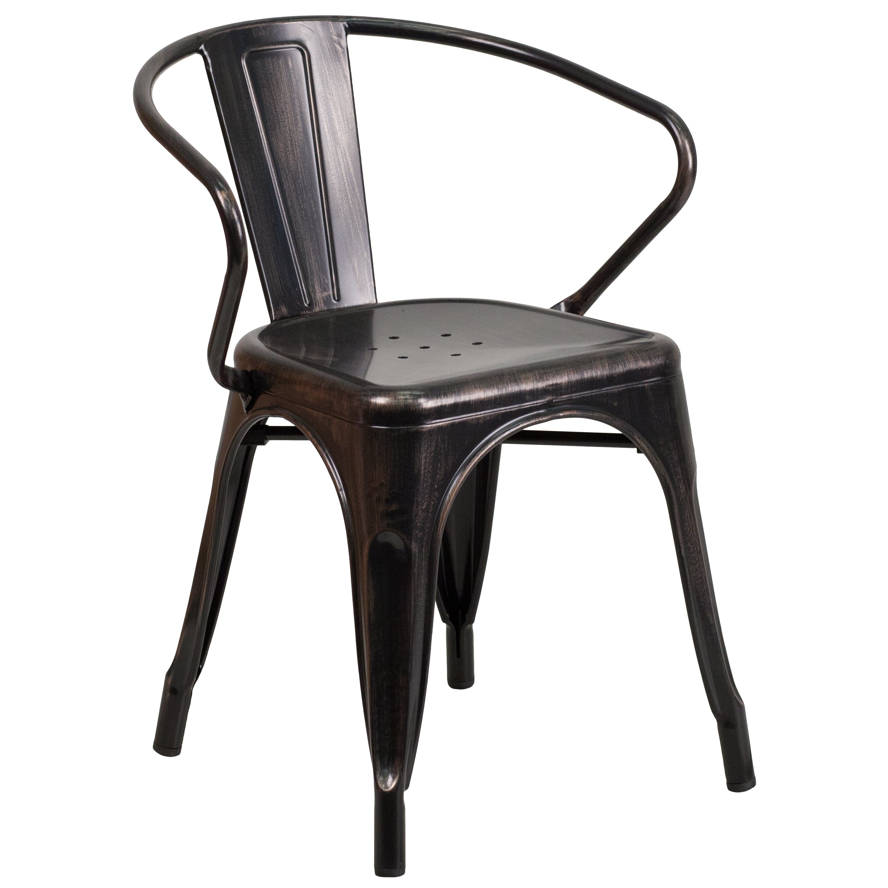 Metal Indoor Outdoor Chair With Arms