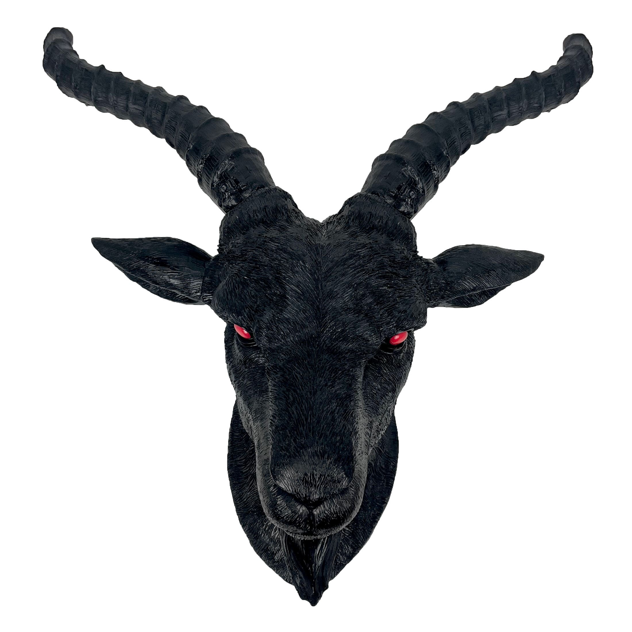 Black Baphomet Lucifer Supernatural Goat Head Sabbath Occult Wall Hanging Decor 16.5 X 18 X 8.75 Inches