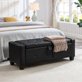 Black Bedroom End Of Bed Bench Storage Bench With Wood Legs Leather Bench Upholstered Bench Dining Bench