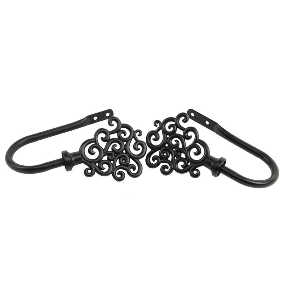 Instyledesign Black Cloud Curtain Holdback Set Set Of 2