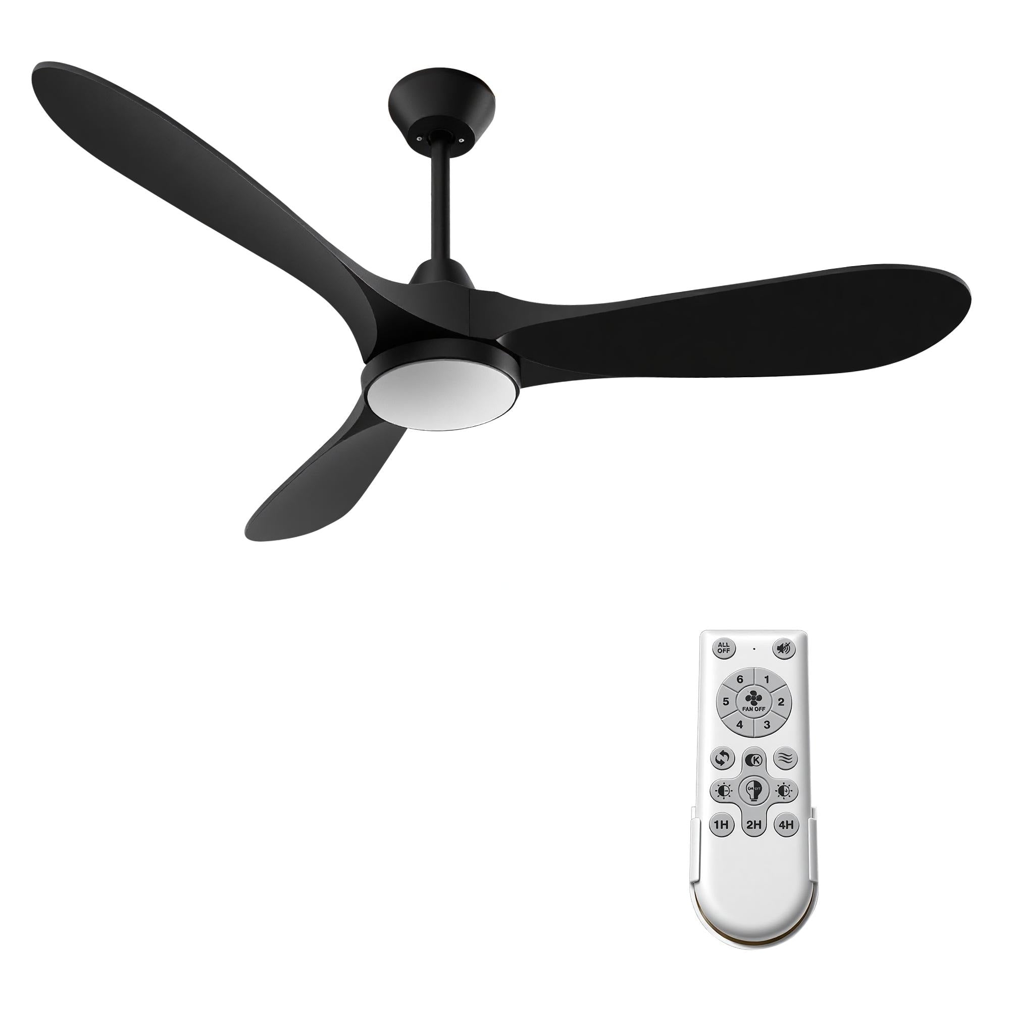 Black Ceiling Fans With Led Lights And Remote Control