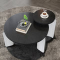 Black Coffee Table Set Of 2 Nesting Table For Bedroom End Table Center Table Accent Table Sofa Table