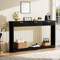 Black Console Table Side Table With Drawers Sofa Table Living Room Table Entryway Table Hallway Table