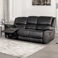 Black Finish Recliner Sofa 1Pc Transitional