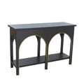 Black Gold Console Table Decorative Table With Shelf Side Table Sofa Table Coffee Table For Living Room