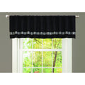 Silver Orchid Viby Faux Silk Night Sky Window Valance