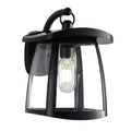 Black Ip54 Waterproof Solar Wall Lanterns 4 Lighting Modes With Button Control Outdoor Hanging Lights With 2 Solar Panels