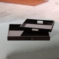 Black Lacquer Square Wood Tray Set
