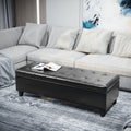 Black Leather Storage Bench End Of Bed Bench For Bedroom Rustic Dining Bench Vanity Bench Indoor Bench