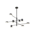 Black Metal Led Lighting With Acrylic Shades