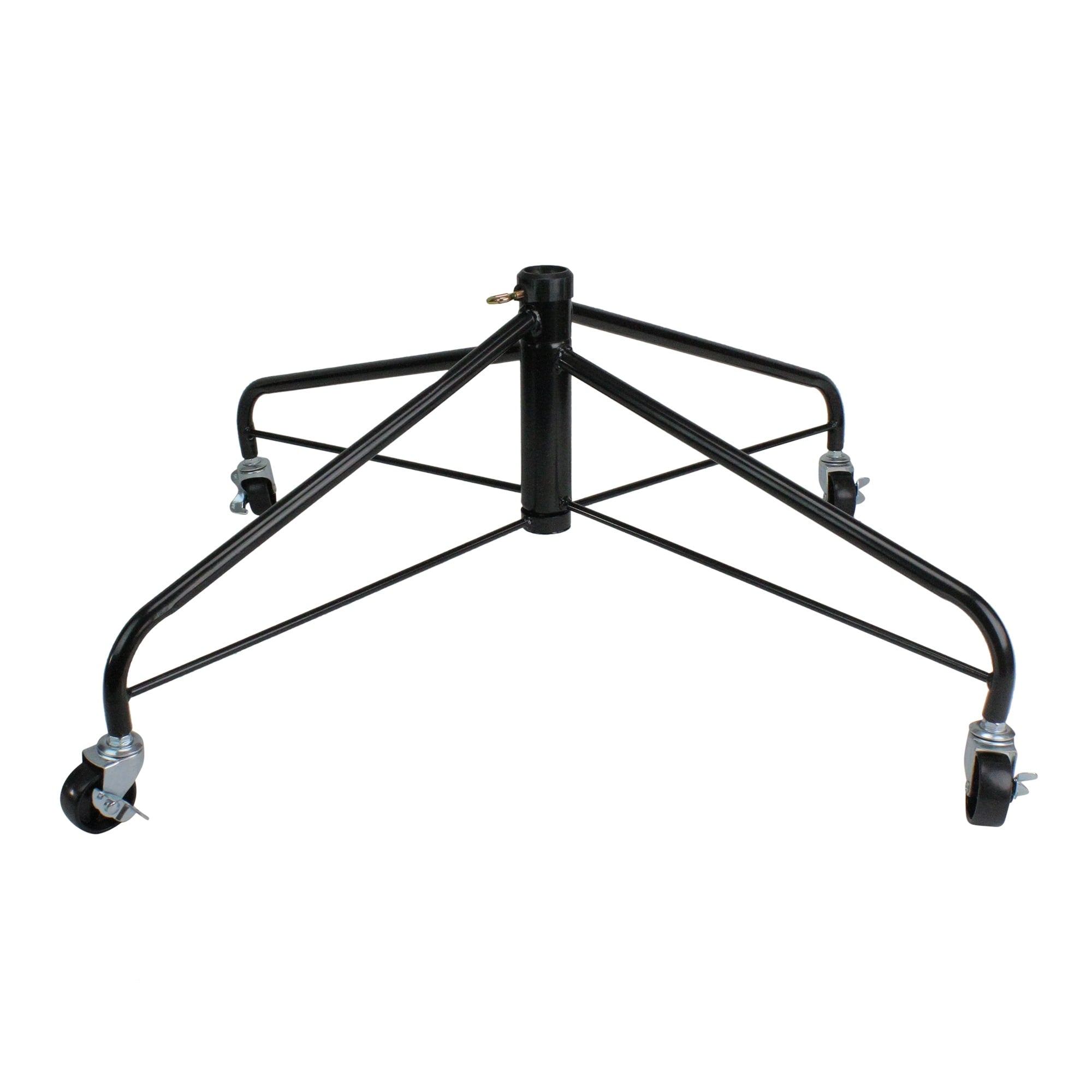 Black Metal Rolling Christmas Tree Stand For 9 12 Artificial Trees N A