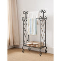Black Metal Towel Rack
