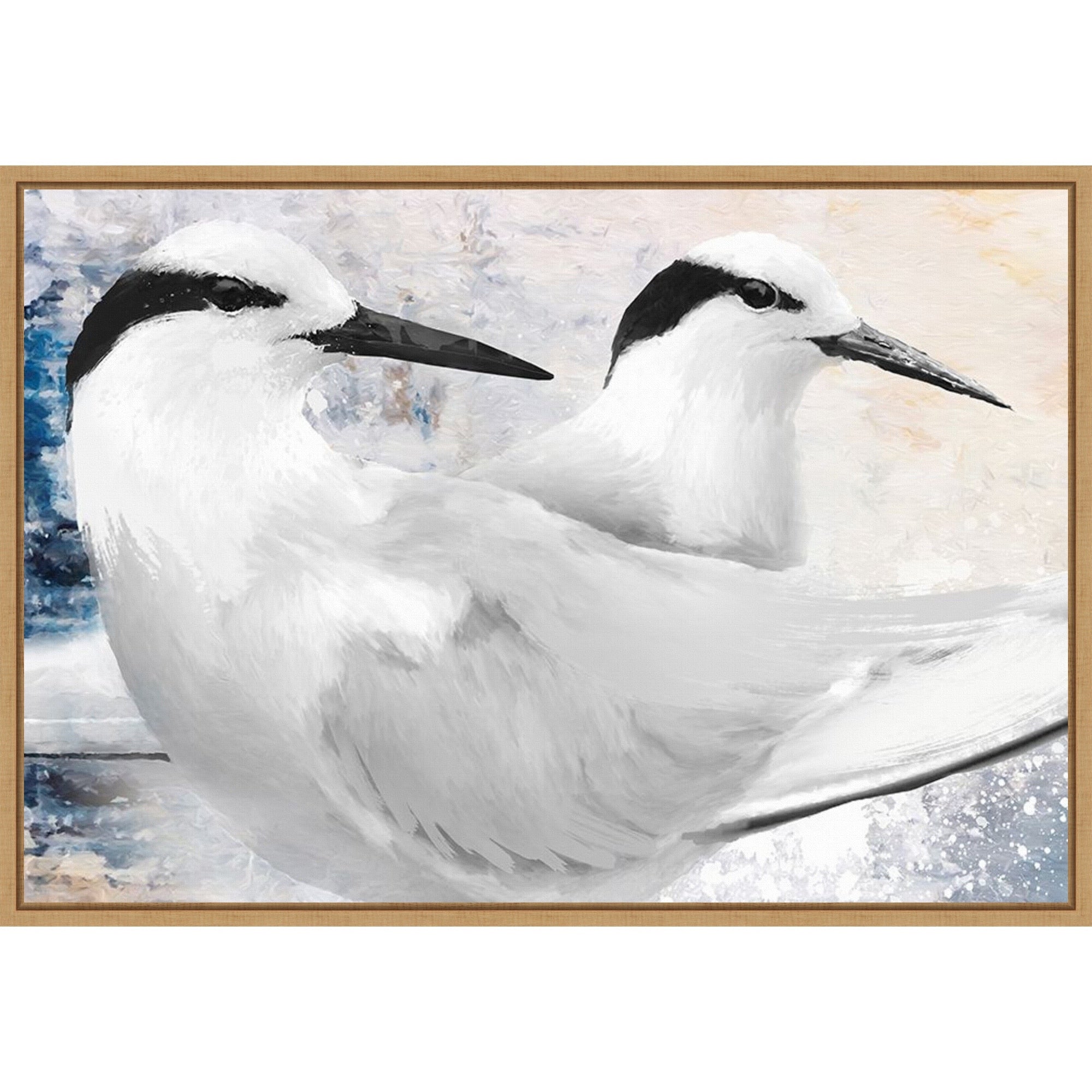 Black Naped Tern By Porter Hastings Framed Canvas Wall Art Print