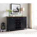 Black Natural Wine Rack