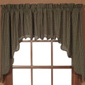 Kettle Grove Scalloped Plaid Swag Set 36 X 36