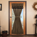 Vhc Brands Cody Black And Brown Star Door Panel Curtains