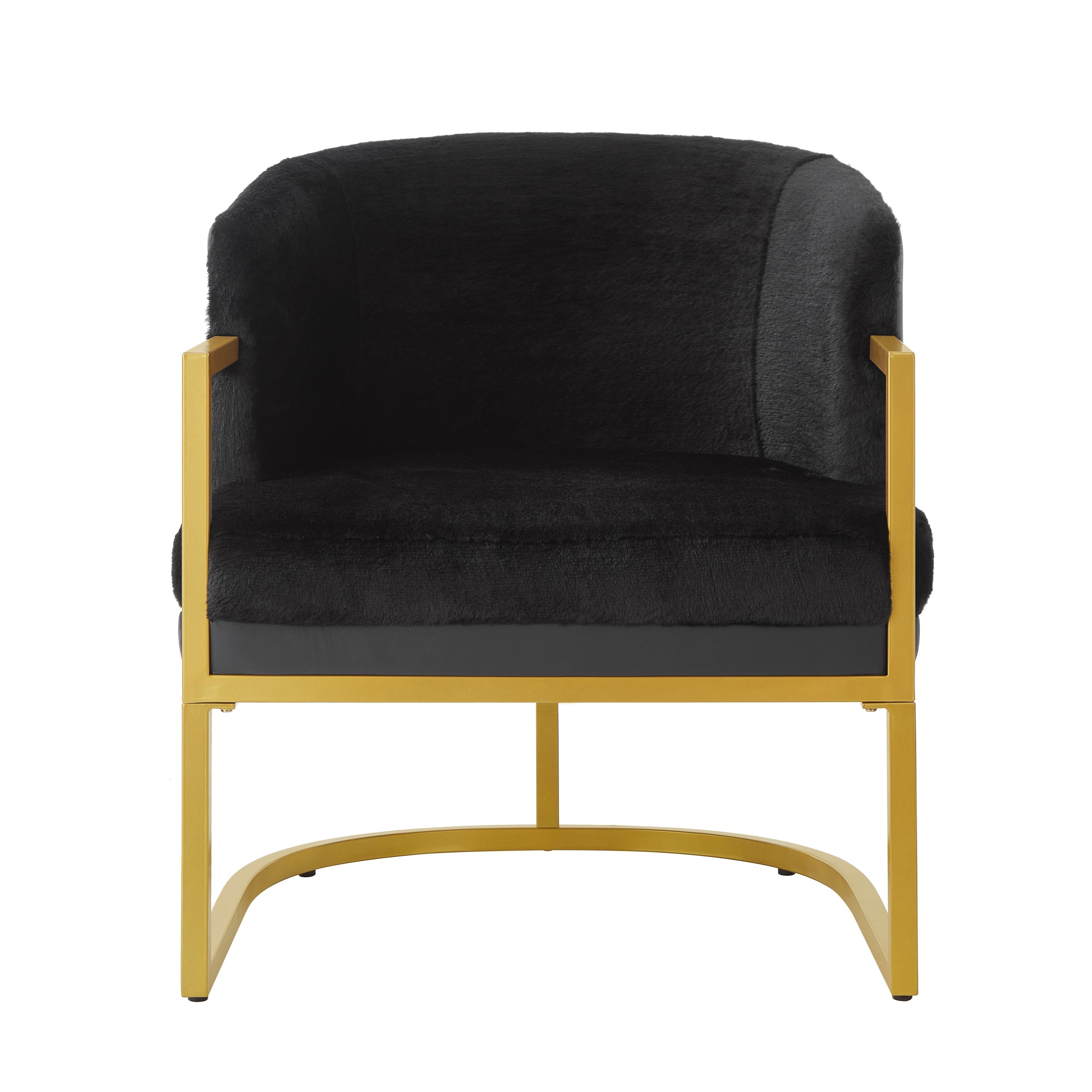 Black Upholstered Reading Chair Armchair With Metal Frame Accent Chair Sofa Chair Leisure Chair Padded Chair