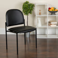 Black Vinyl Metal Stack Chair
