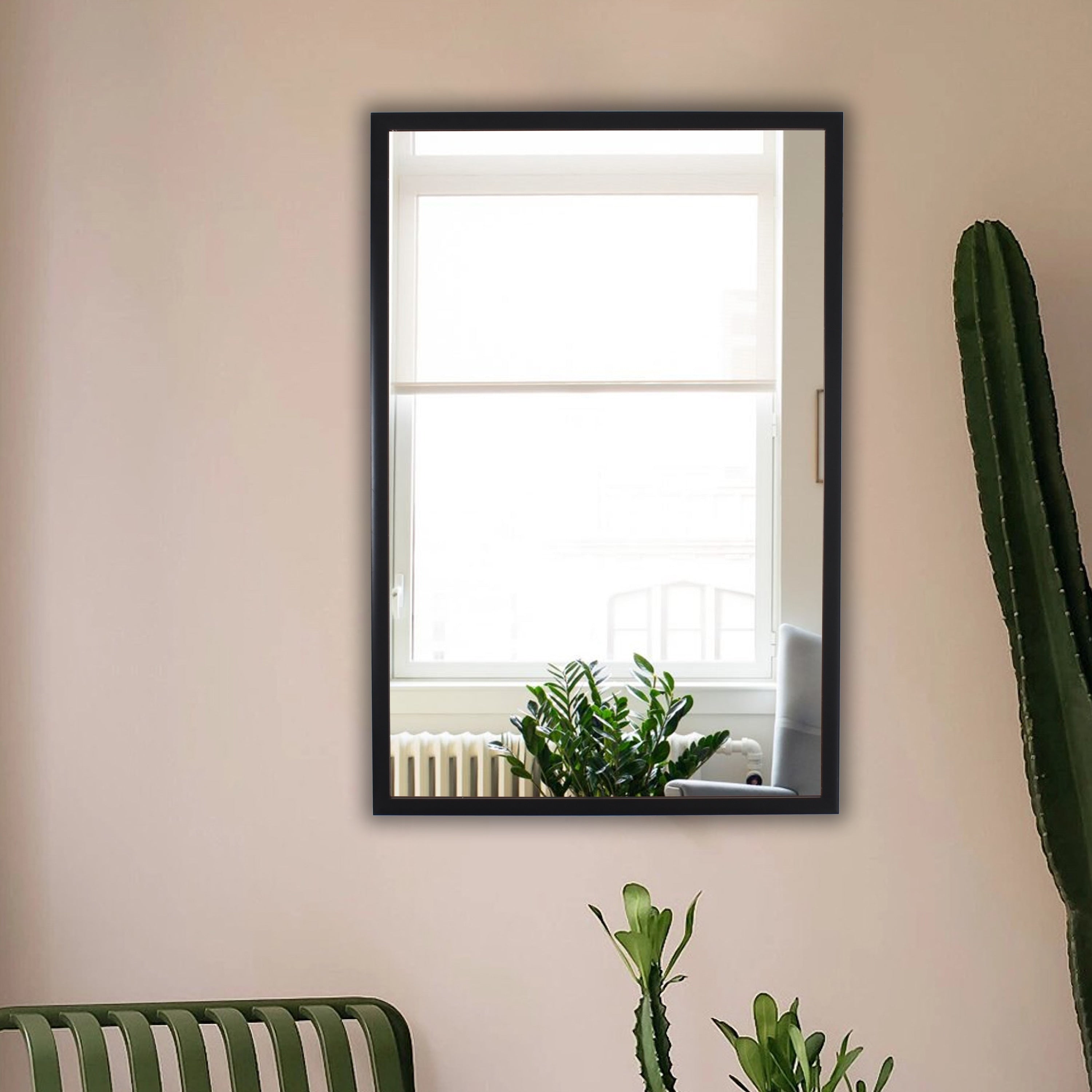 Porch Den Marteau Black Wall Mounted Accent Mirror