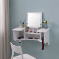 Harper Blvd Black Wall Mount Ledge With Vanity Mirror