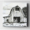 Black White Barn Ii Premium Gallery Wrapped Canvas