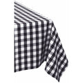 Black White Checkers 52 X 52 Tablecloth
