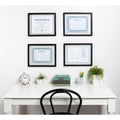 Black Wood Gallery Document Frame Pack Of 4