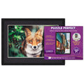 Black Wood Puzzle Frame Kit With Glue Sheets Black Mat Backing Uv Acrylic Available In 20 Popular Sizes