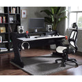 Black And White Gaming Desk With Drawers And Storage Compartment Modern Computer Desk With Shelf