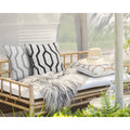 Black And White Geometric Throw Pillow