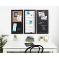 Black Framed Magnetic Weekly Calendar Dry Erase Board
