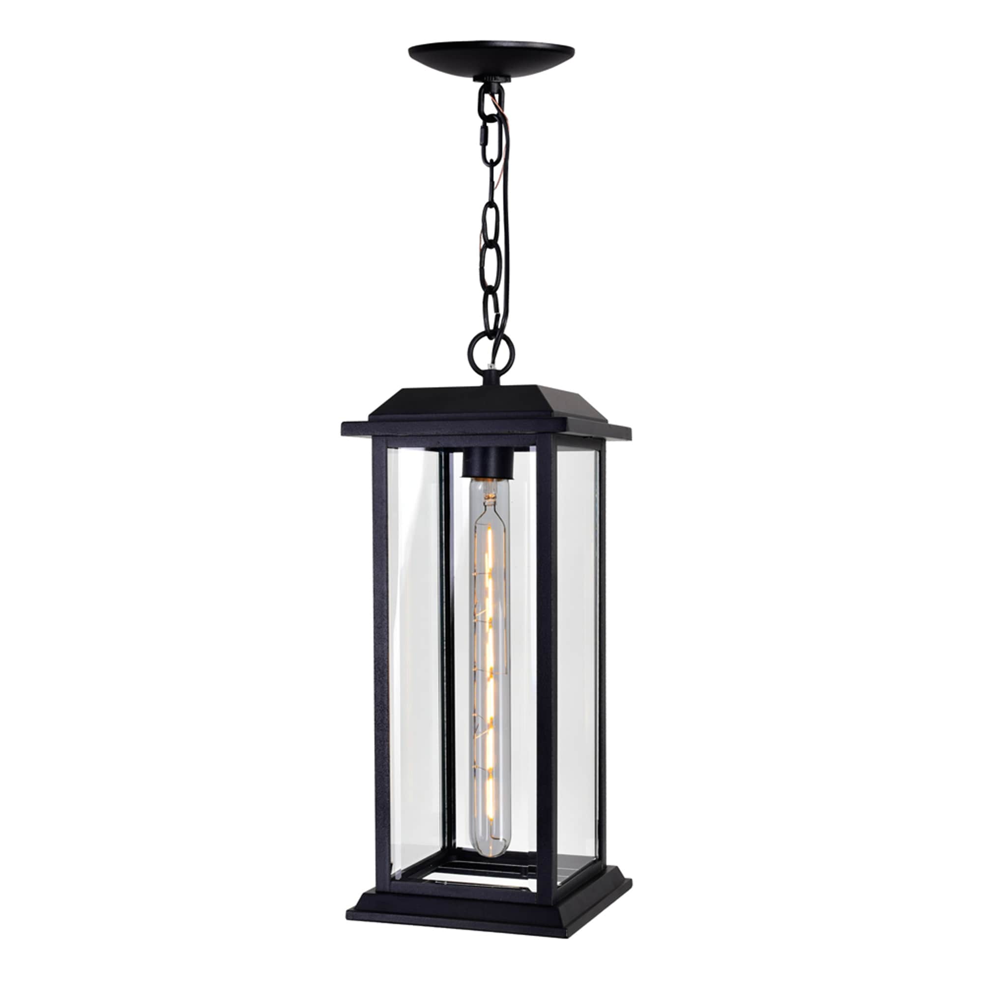 Blackbridge 1 Light Outdoor Ceiling Light With Black Finish 6 Inch