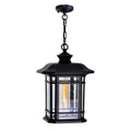 Blackburn 1 Light Outdoor Ceiling Light With Black Finish 9 Inch
