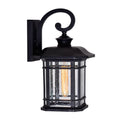 Blackburn 1 Light Outdoor Wall Light With Black Finish 10 Inch