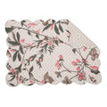 Blair Garden Cotton Quilted Oblong Placemat Set Of 6