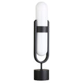 Blair Pill Shaped Table Lamp With Milk Glass Shade 25 Tall